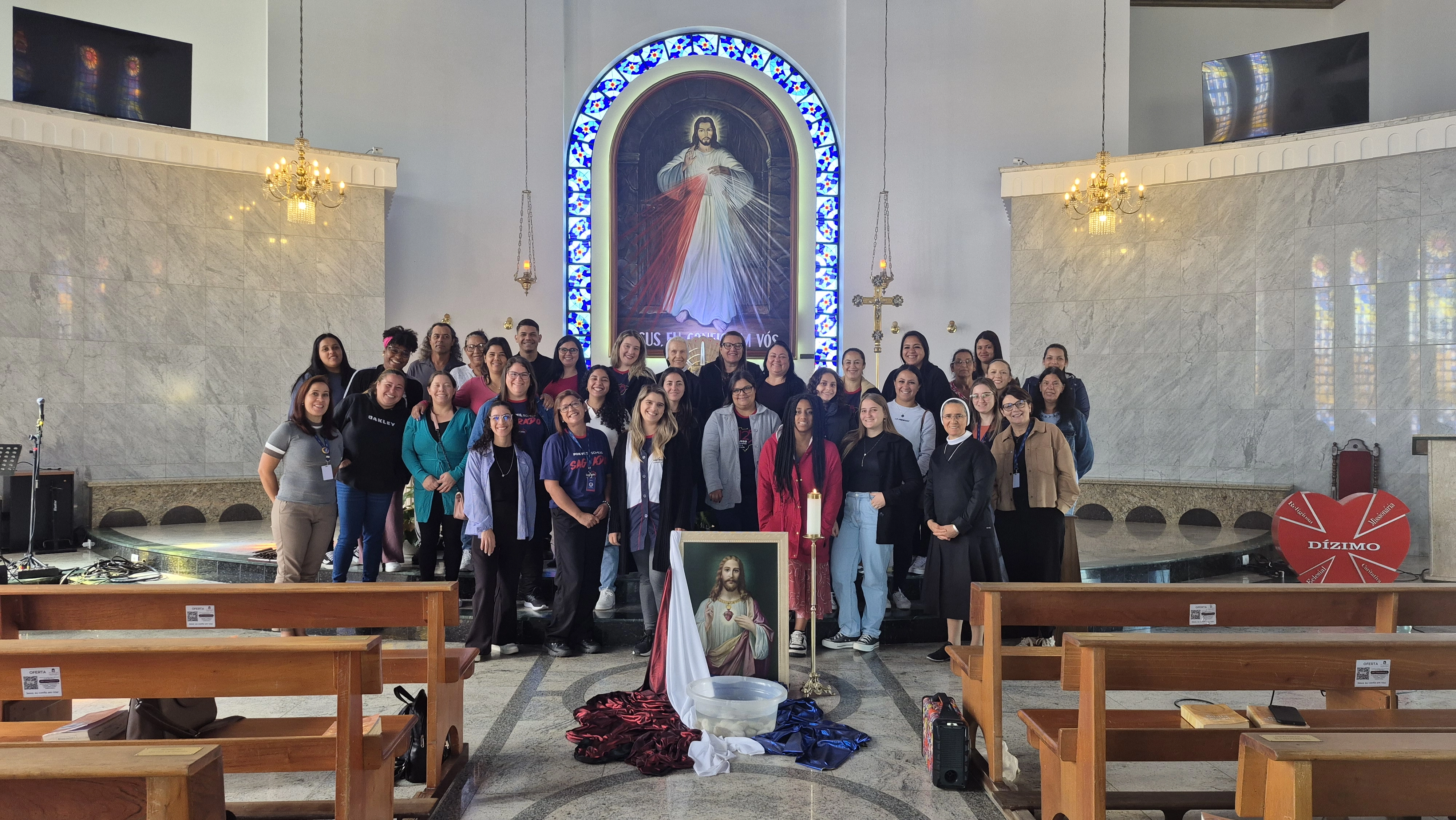 Educadores peregrinam ao Santuário da Divina Misericórdia para viver o Ano Cleliano do Perdão