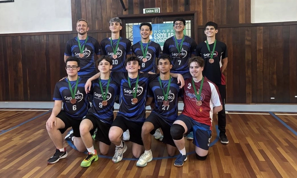 Voleibol Masculino Sub-16 conquista 3º lugar na Copa Escolar de Curitiba