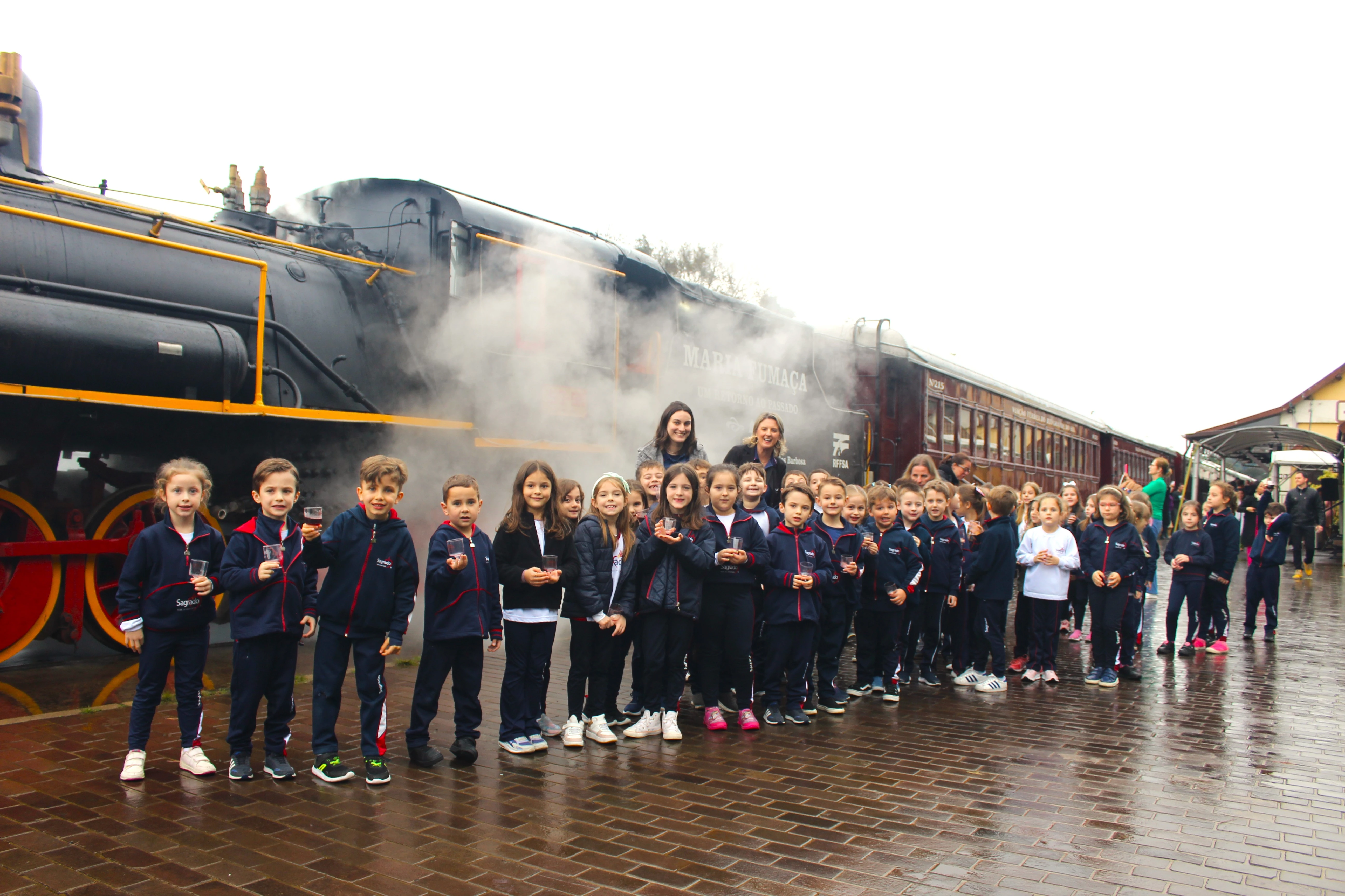 Educandos exploram cultura italiana com Maria Fumaça e Epopeia Italiana