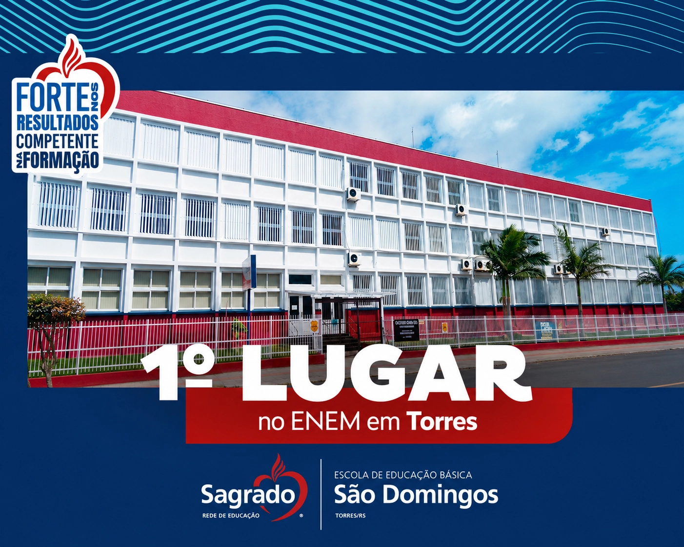 Escola de Educação Básica São Domingos amplia desempenho no ENEM 2025 e mantém liderança entre as escolas de Torres