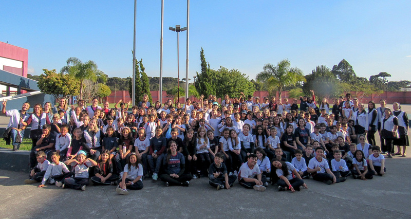 Visita das turmas de 3º ano do Colégio Social Madre Clélia
