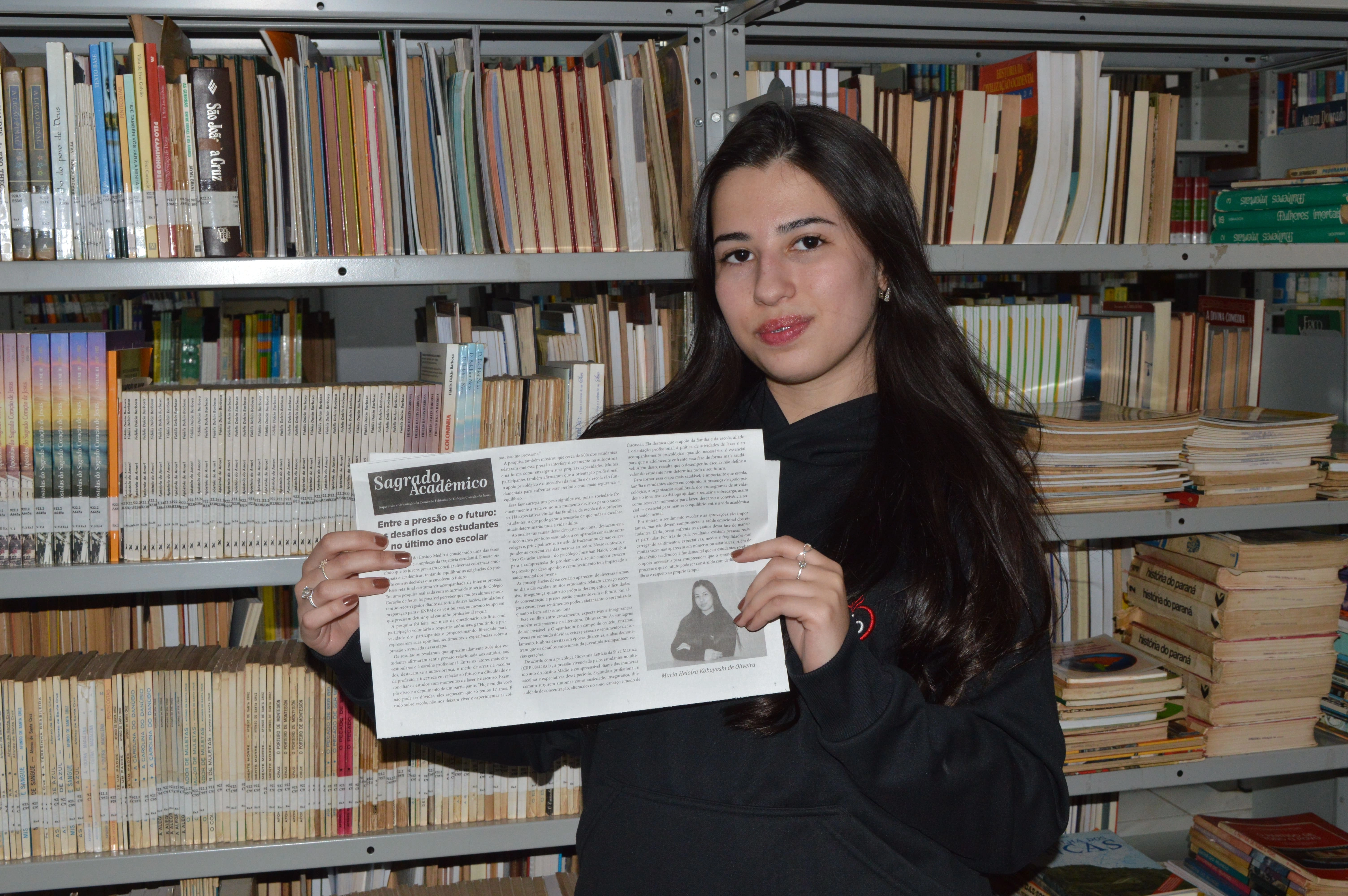 SAGRADO Acadêmico apresenta artigo de Maria Heloísa Kobayashi de Oliveira, educanda da 3ª série 1, sobre os desafios emocionais no último ano do Ensino Médio
