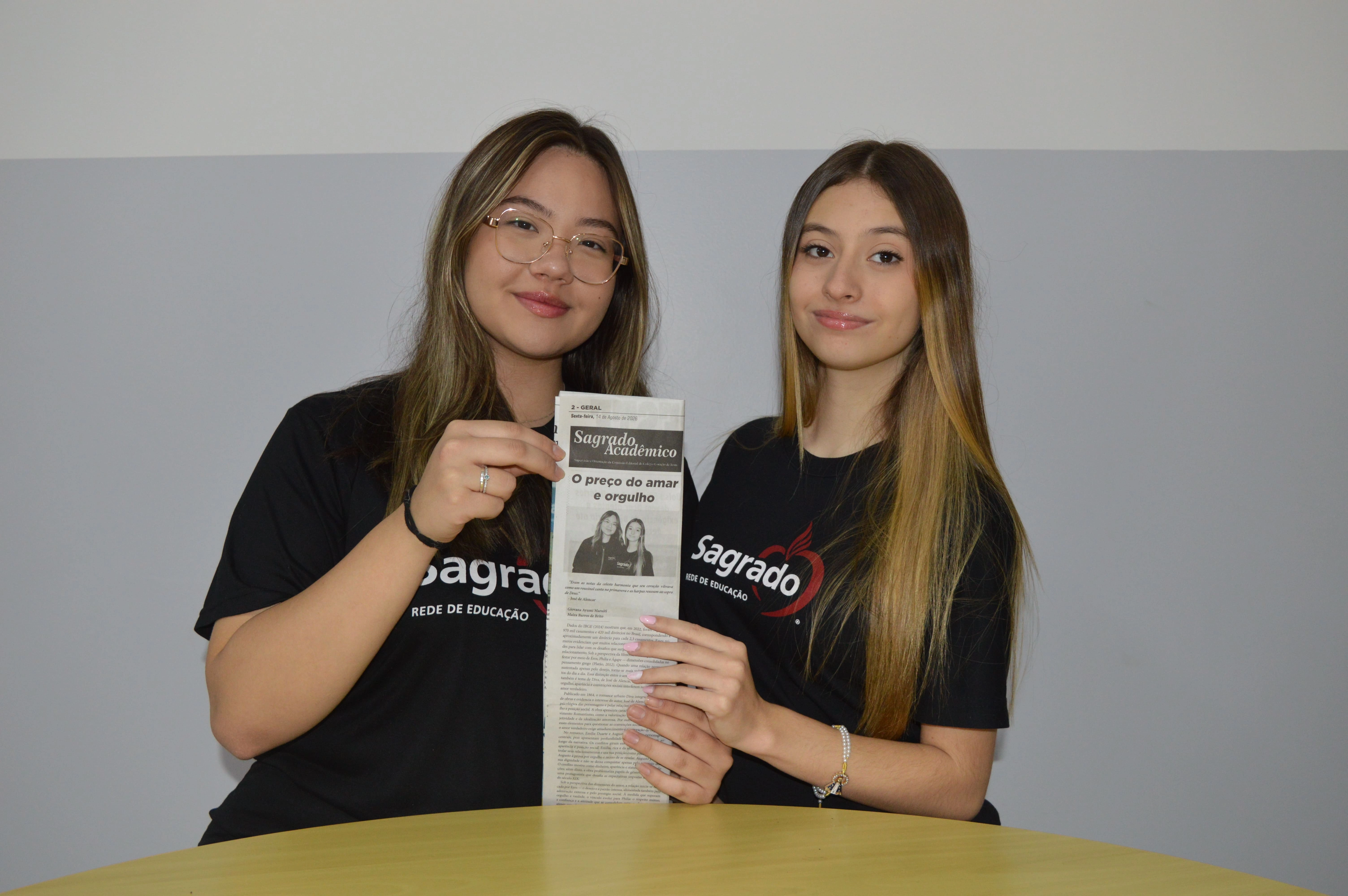 SAGRADO Acadêmico apresenta artigo de Giovana Ayumi Maruiti e Maiza Barros de Brito, educandas da 2ª série 2, sobre amor, orgulho e convenções sociais em “Diva”