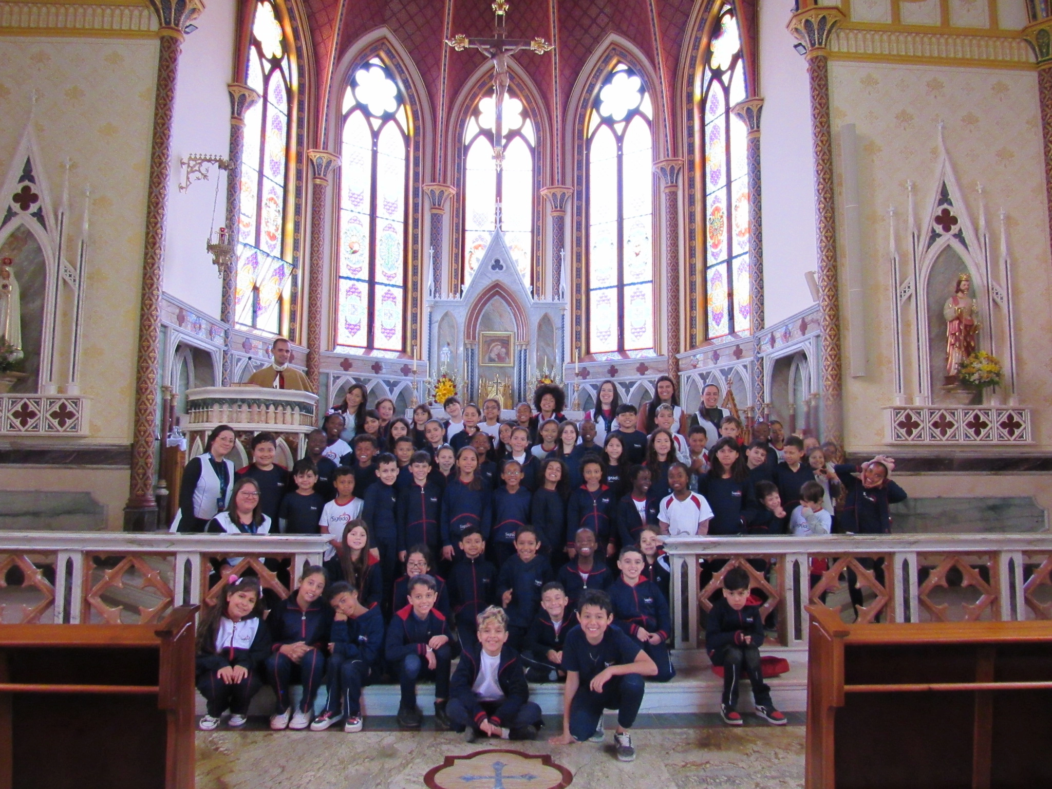 Aula de Campo dos 3ºs anos na Igreja Nossa Senhora do Bom Conselho