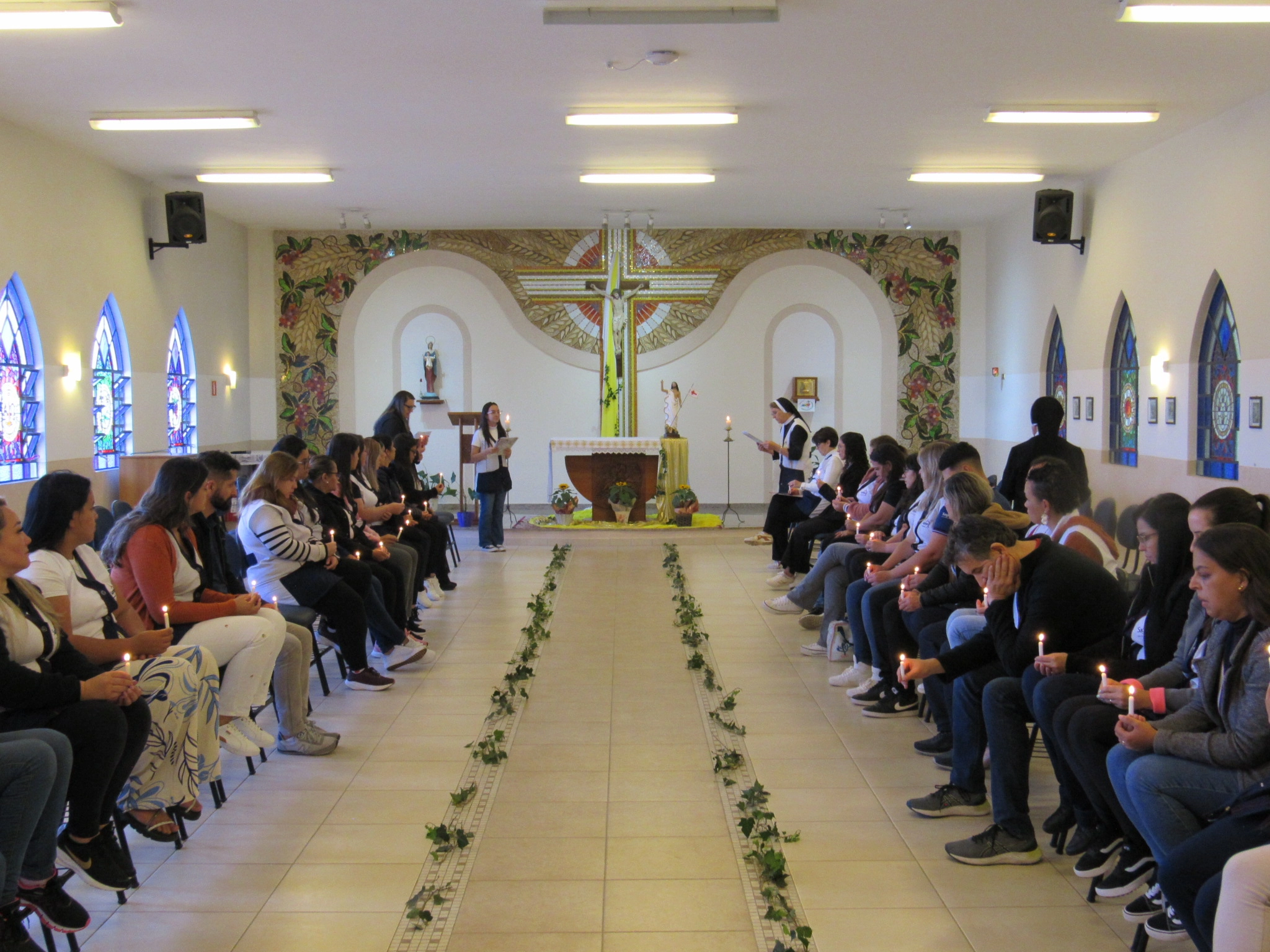 Celebração Pascal com Educadores recorda os passos de Jesus rumo à Ressurreição
