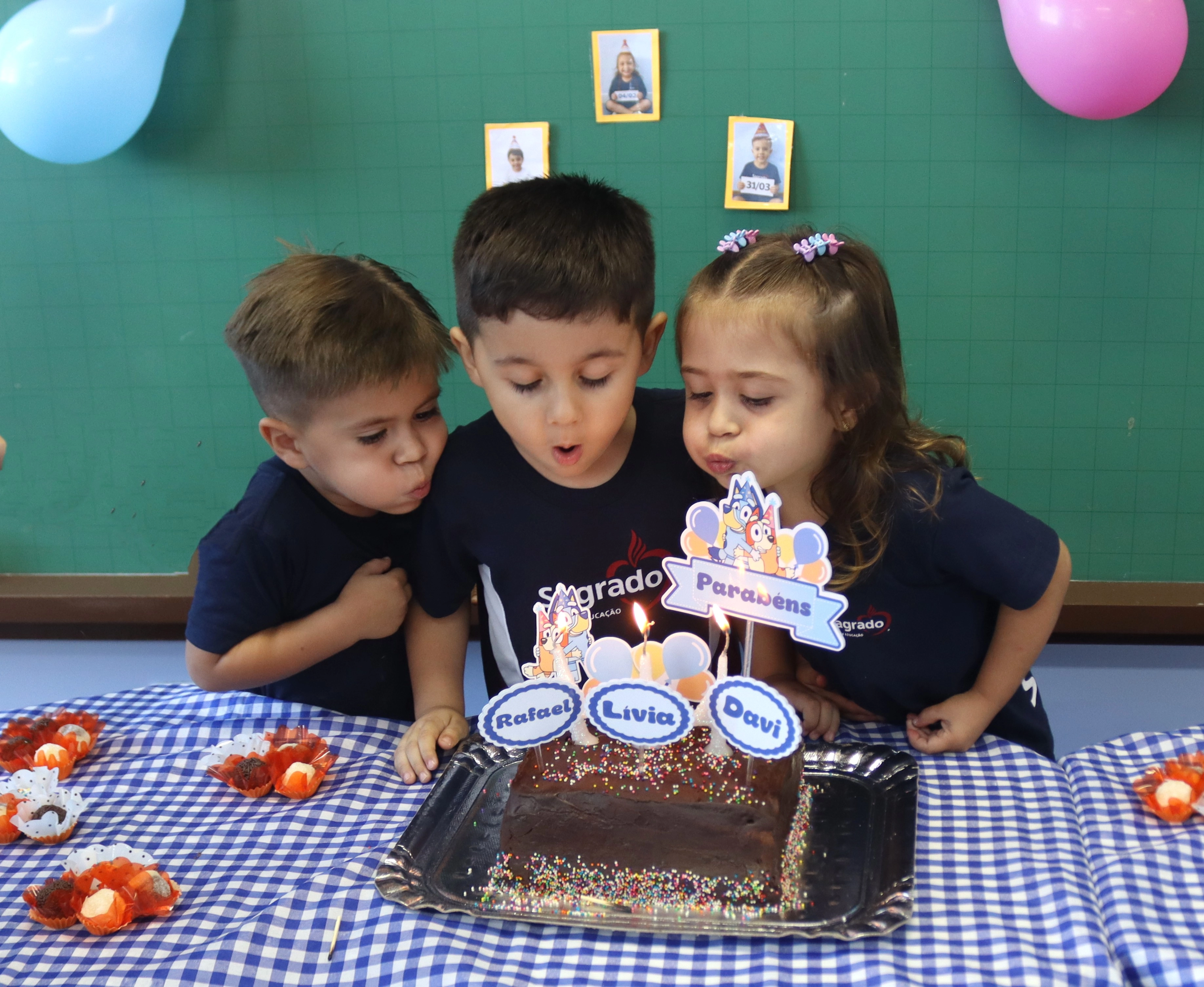 Aniversariantes de março da Educação Infantil comemoram a vida com afeto e encantamento