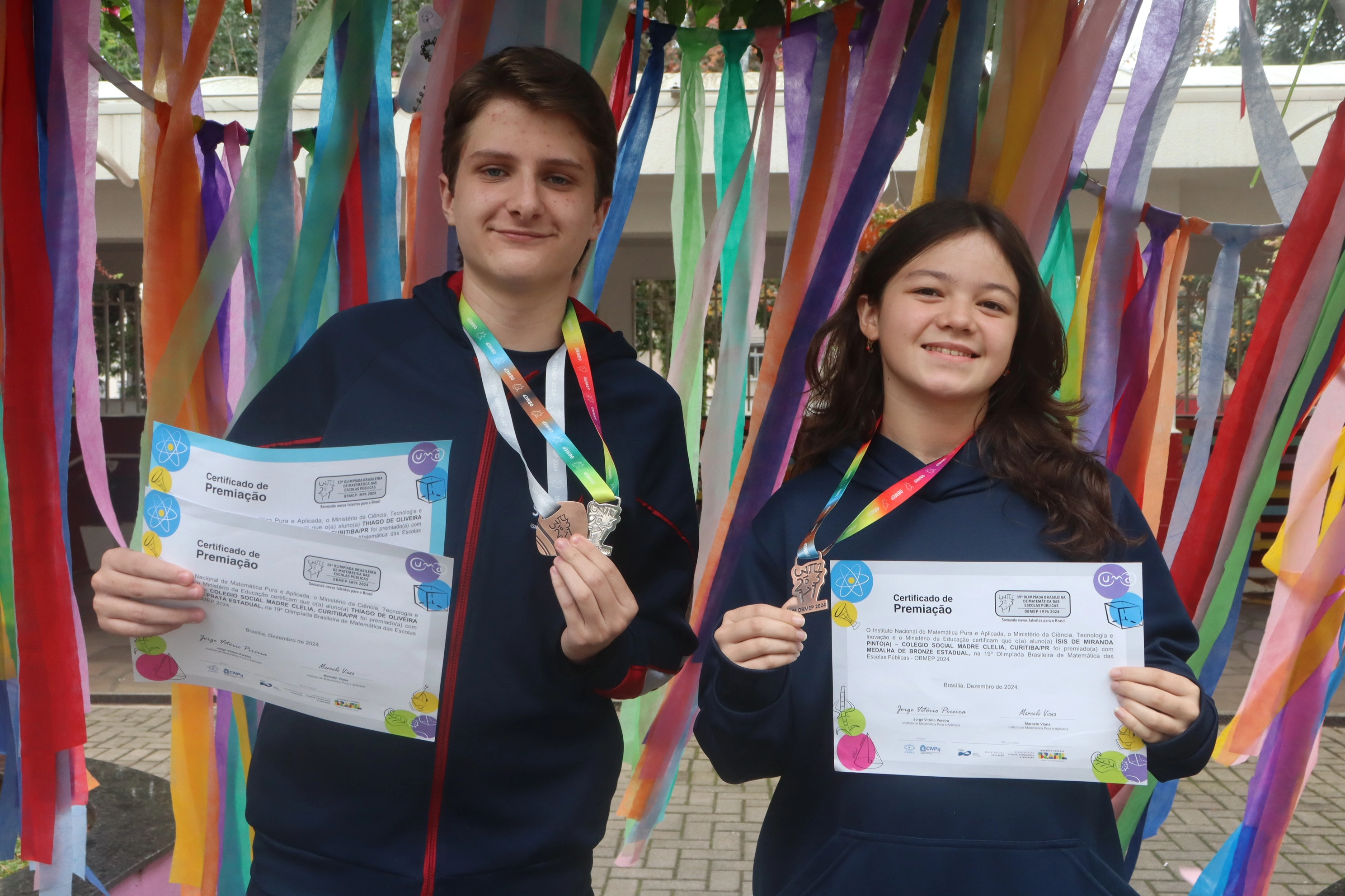 Conquistas dos educandos na OBMEP 2024 são motivo de celebração no Colégio Social Madre Clélia
