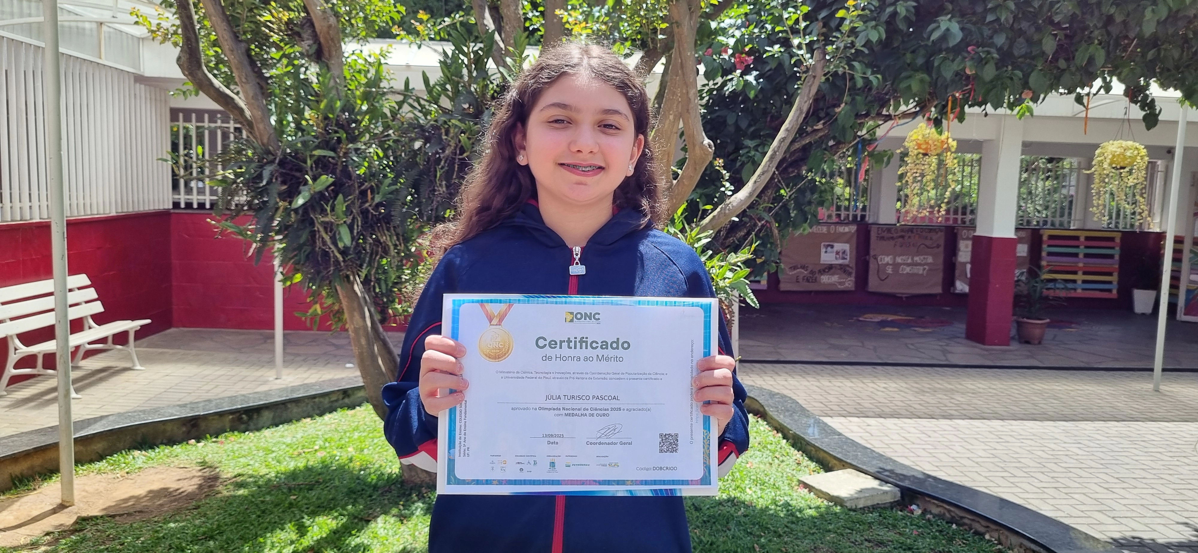 Educandos do Colégio Social Madre Clélia se destacam na ONC 2025