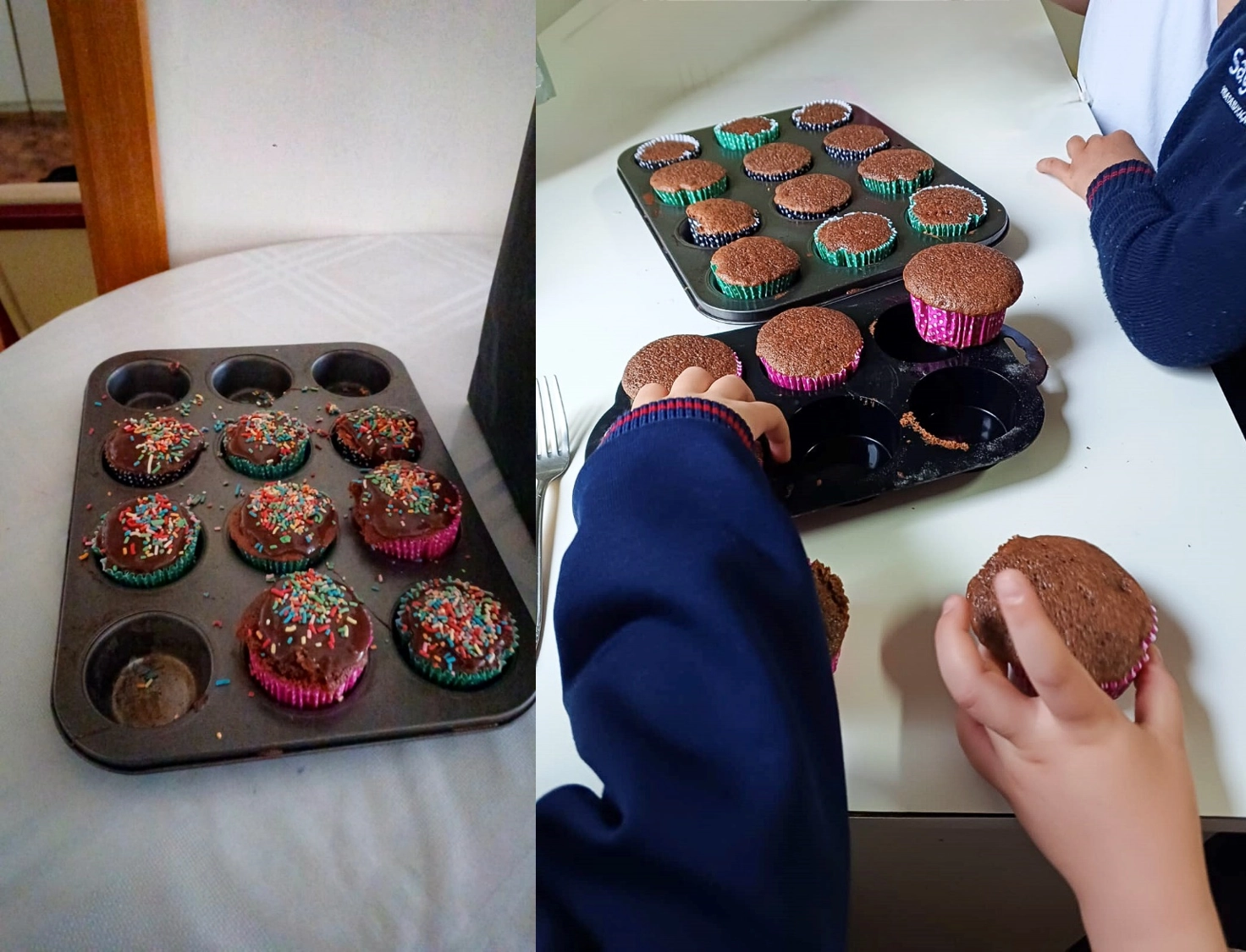 Preparando cupcakes deliciosos!